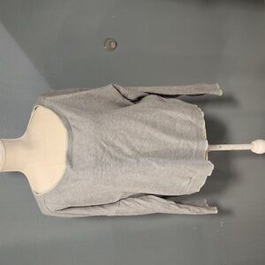 Victoria's secret Cashmere/ cotton off the shoulder scoop neck cropped sweater